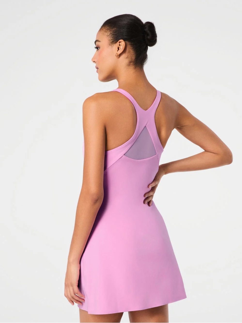 SPANX Shape Get Moving V-Neck Dress Size Medium Golf Active Tennis Prep Preppy